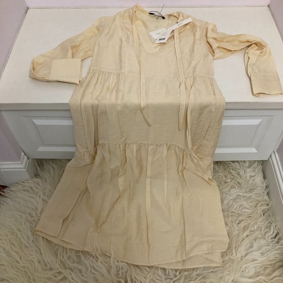 VINCE Mock Neck Midi Length Dress - Picture 5 of 14